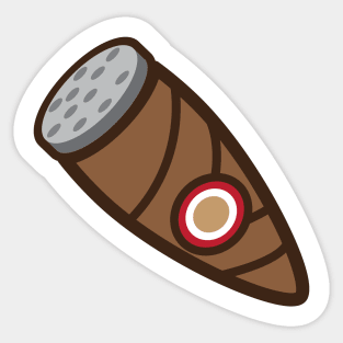 vector illustration of a cigar to smoke Sticker